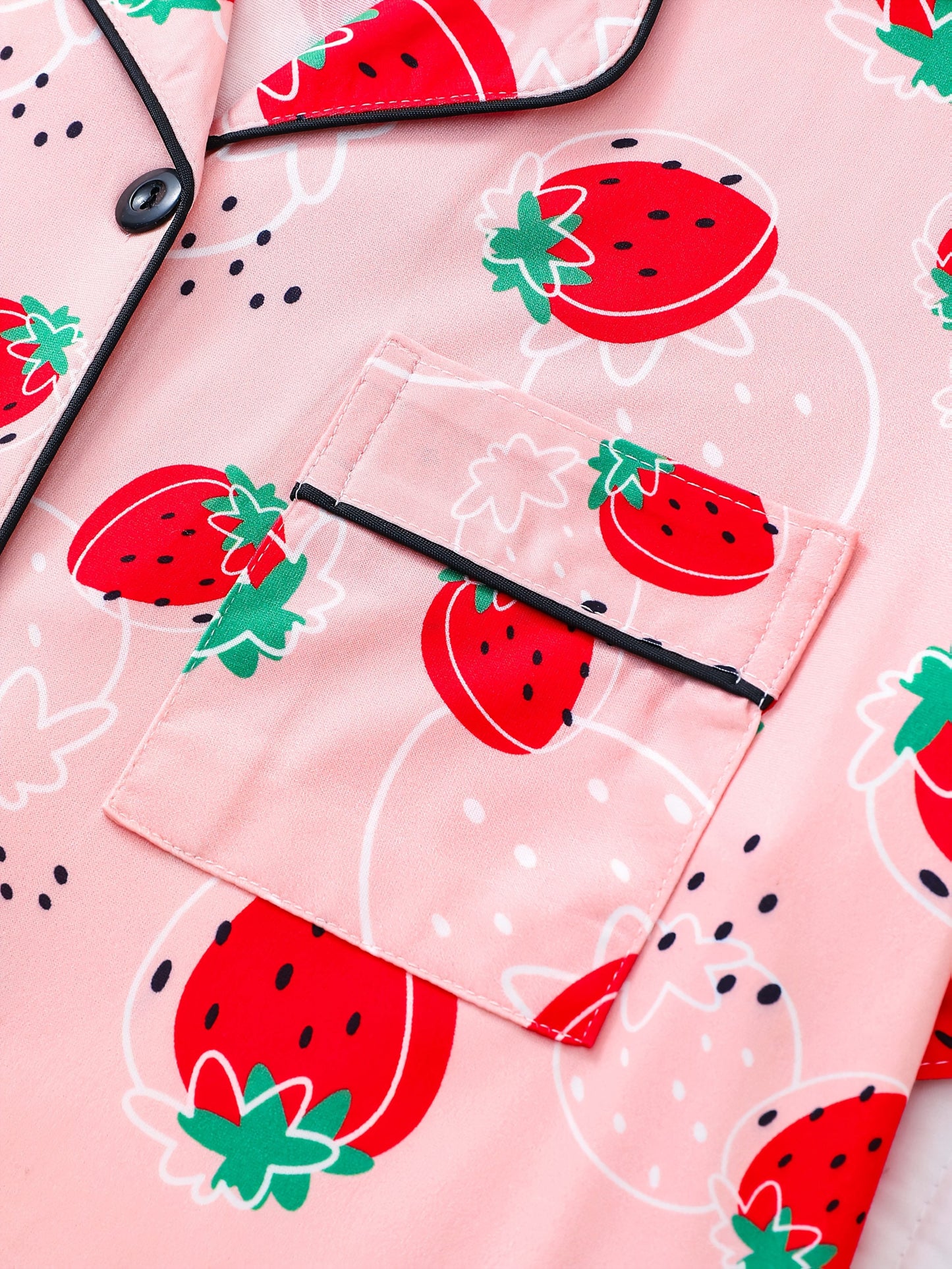 Fruit Print Pajama Shorts Set β Pack of 3