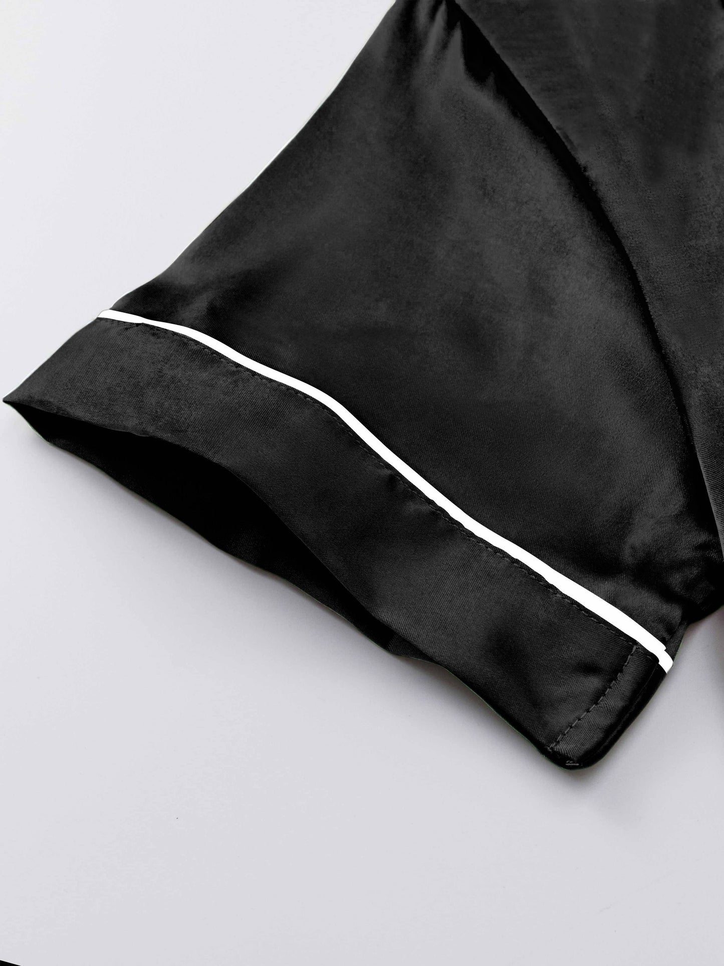 Women’s Satin Pajama Shorts Set – Pack of 3