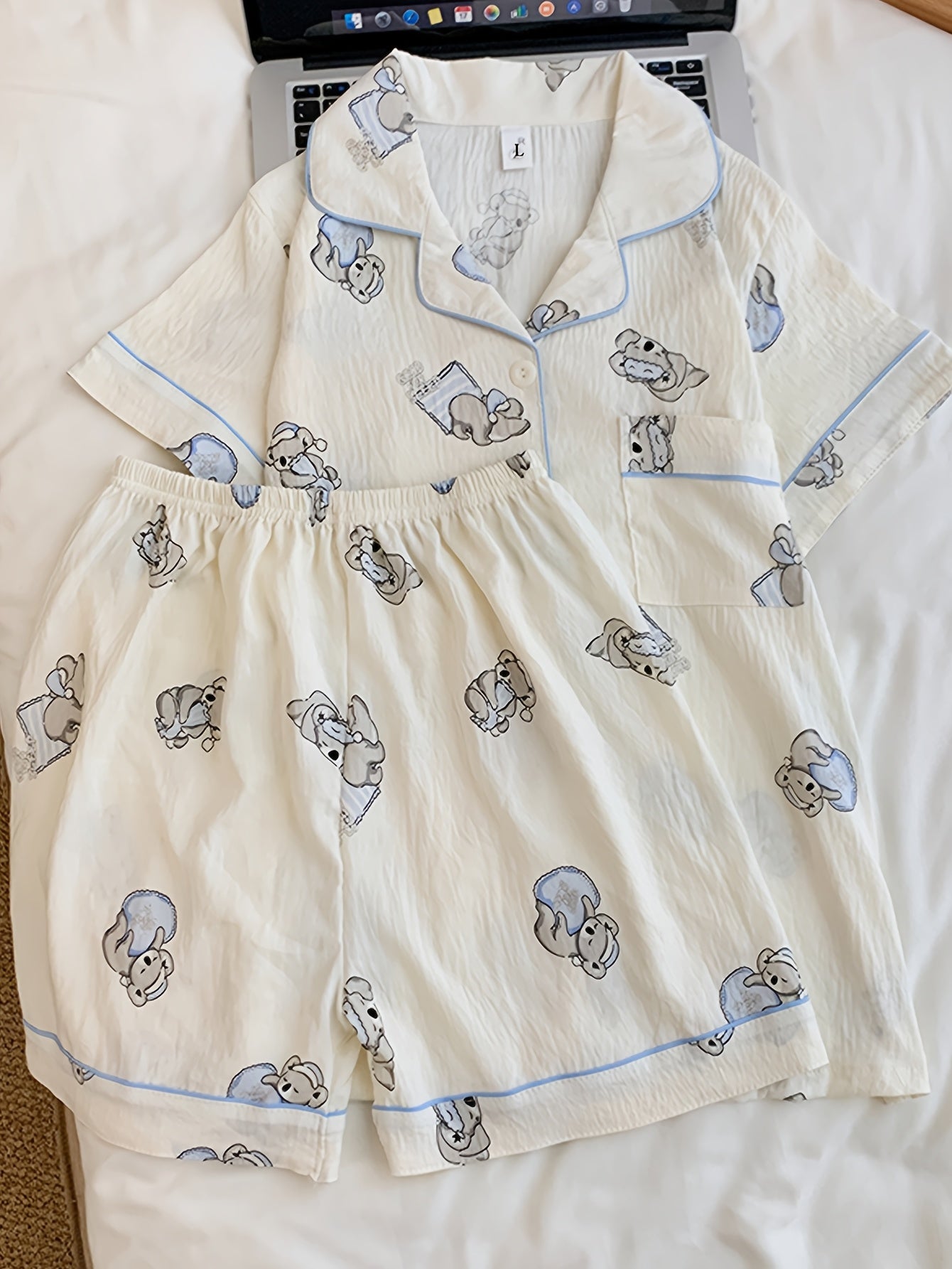 Sleepy Bear 3-Piece Cotton Pajama Set 🐻💤